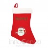 Bota de Navidad (calcetín) Personalizado con nombre bordado y papá Noel