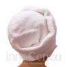 Pareo toalla blanco bordado Nombre y diseño con turbante y manopla